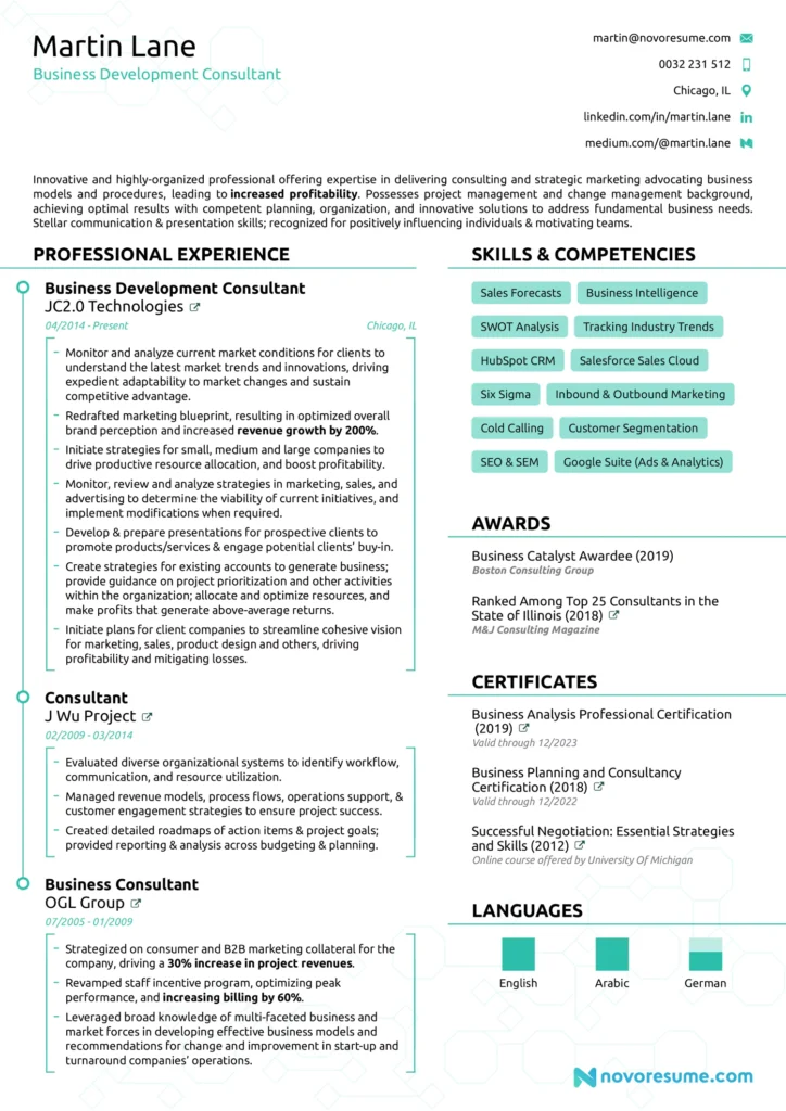 examples of cv and resume