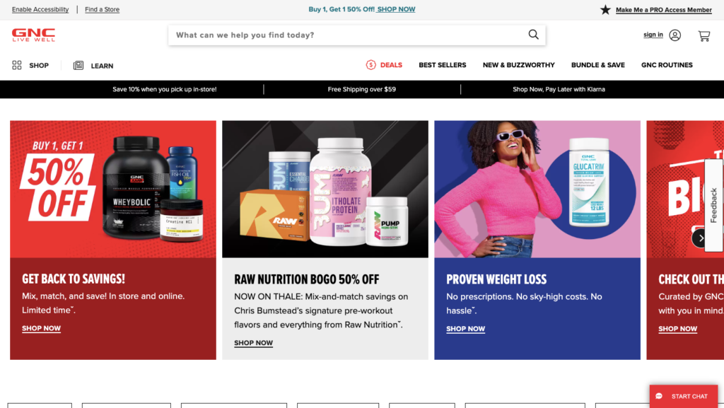 GNC - high ticket fitness affiliate programs