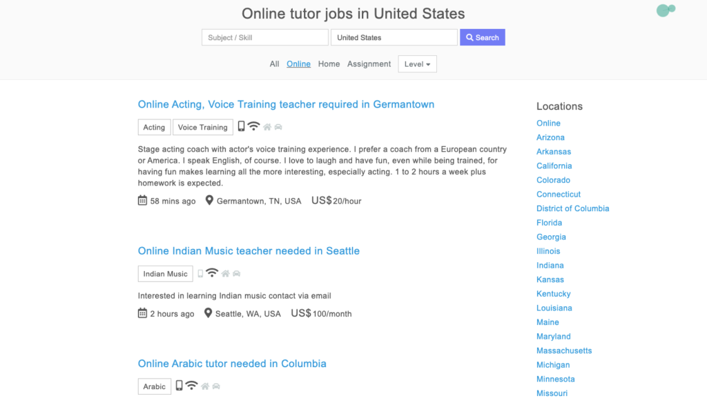 online tutoring jobs for students