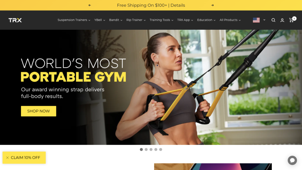 TRX - top health and fitness affiliate programs