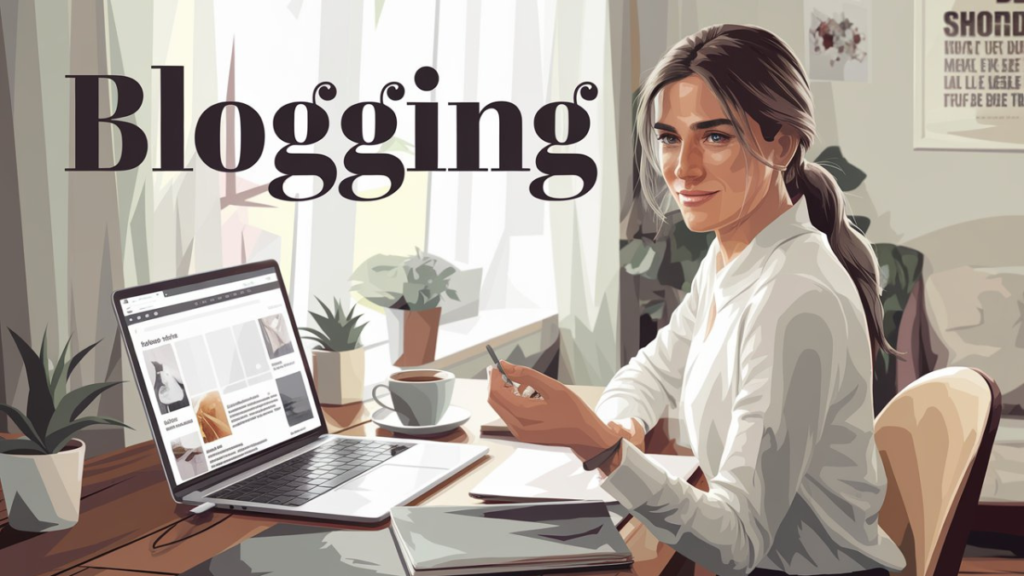 Blogging - best side hustles for women 2024